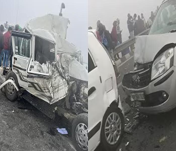 Delhi-lucknow highway accident