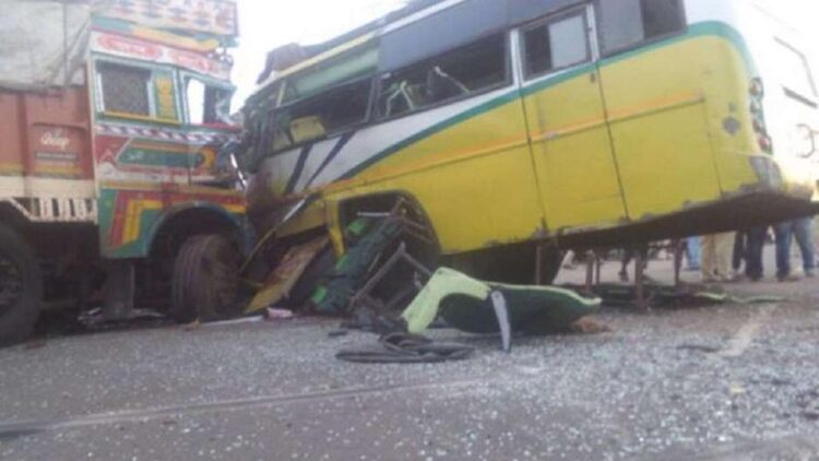 Rajasthan bus-truck collision