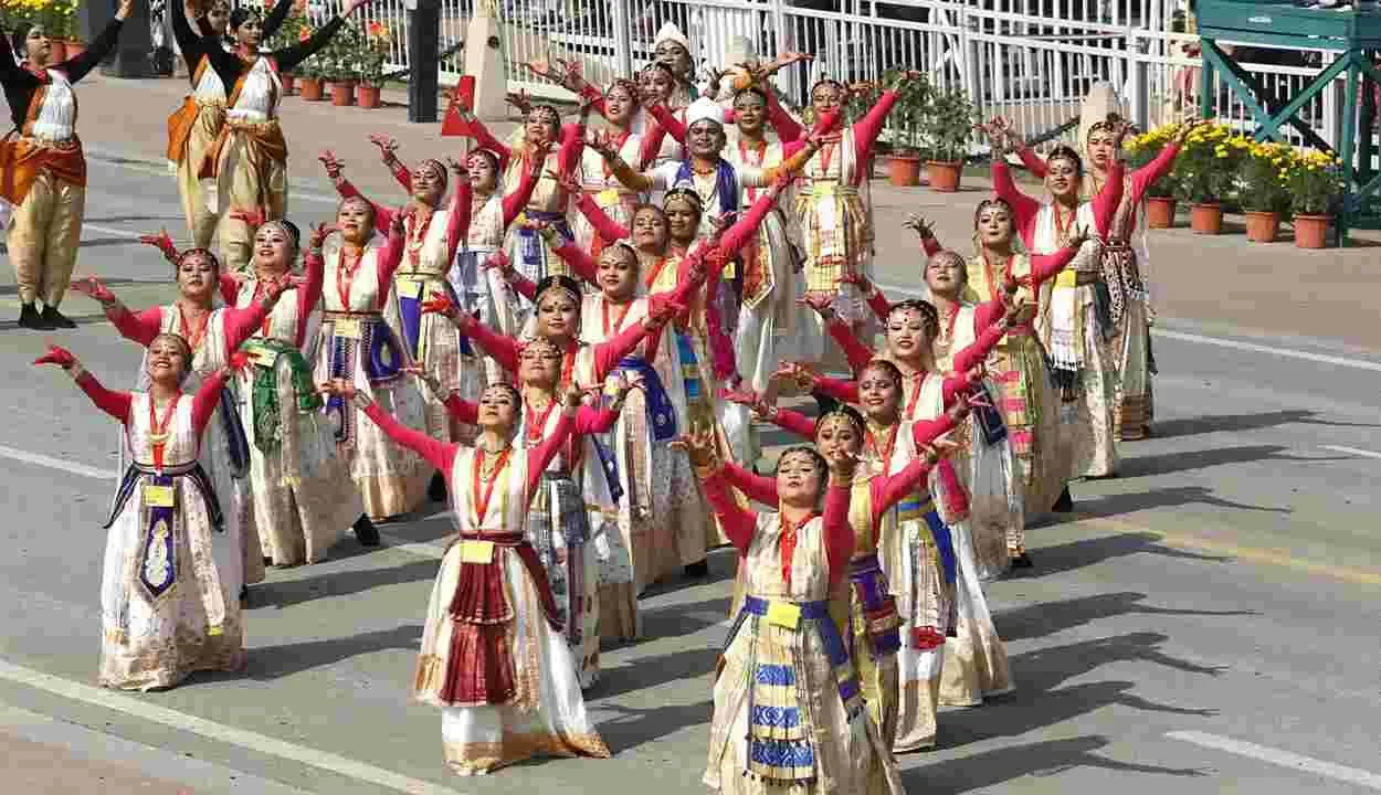 Assam: cultural heritage shines at republic day parade on kartavya path