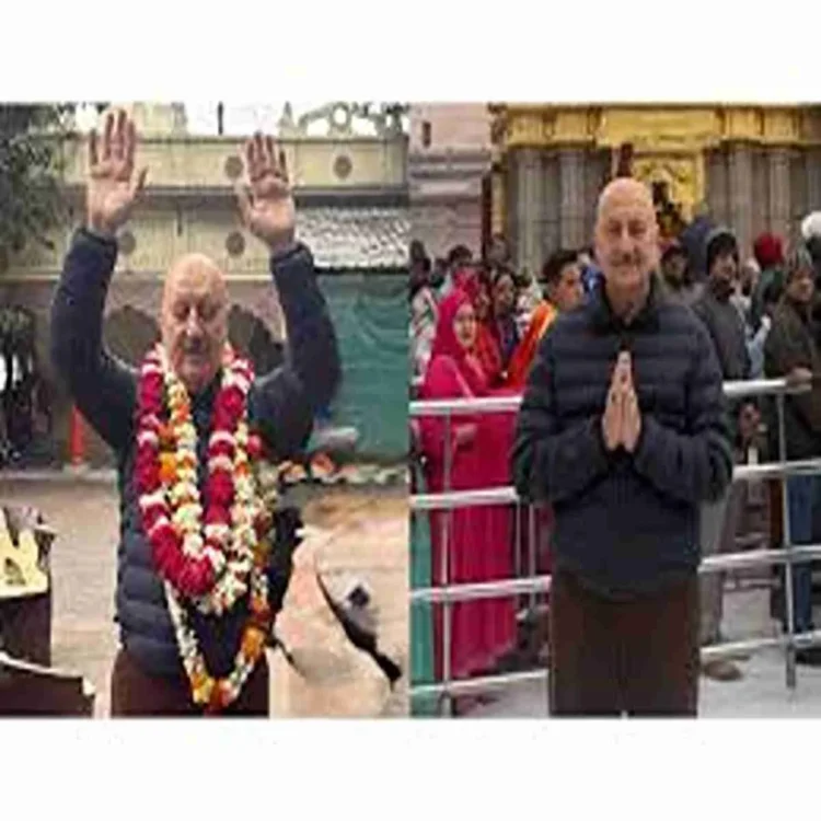 Anupam-kher-varanasi-temple-visit
