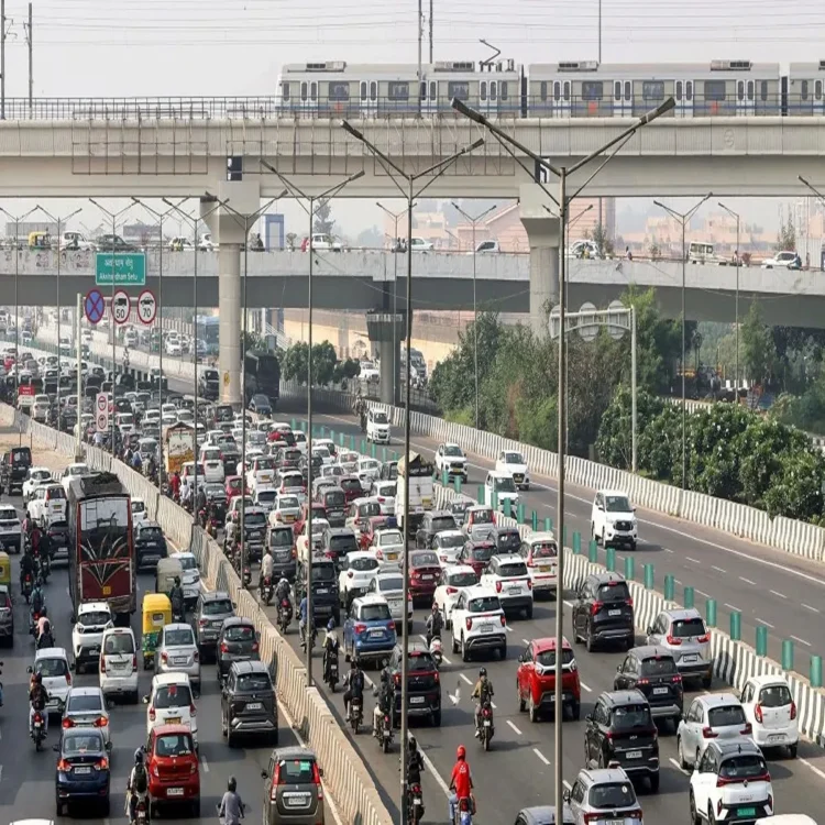 Ai summit traffic delhi disruptio