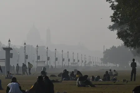 Delhi - – - dense - fog - poor - air - quality - grip