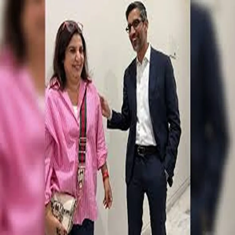 Farah khan sundar pichai google meet