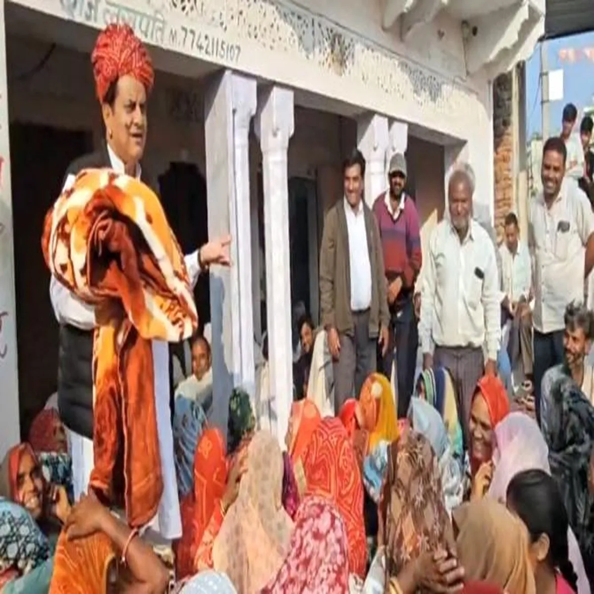 Blanketdistribution former bjp faces backlash over