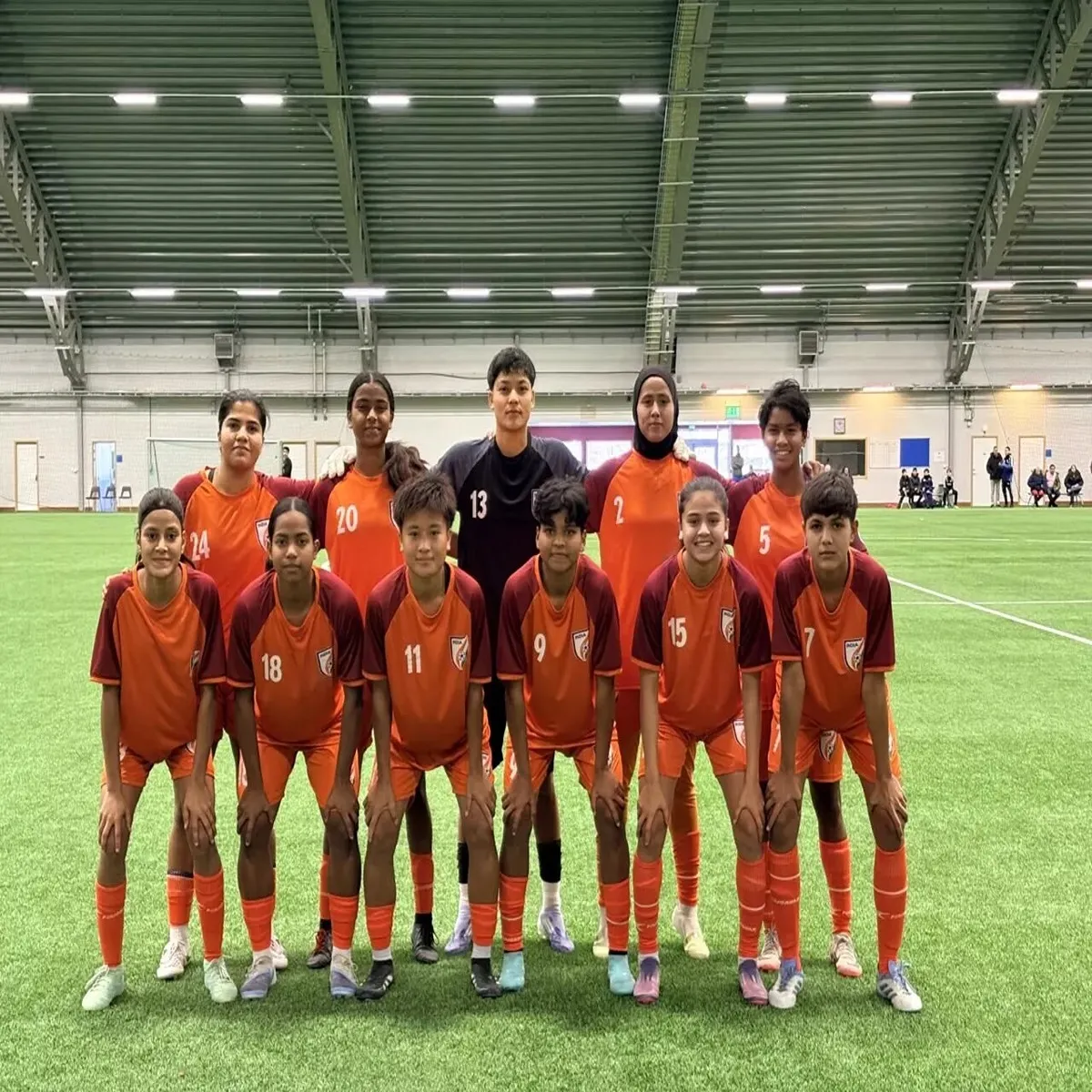 Football india u20 women clinch victory