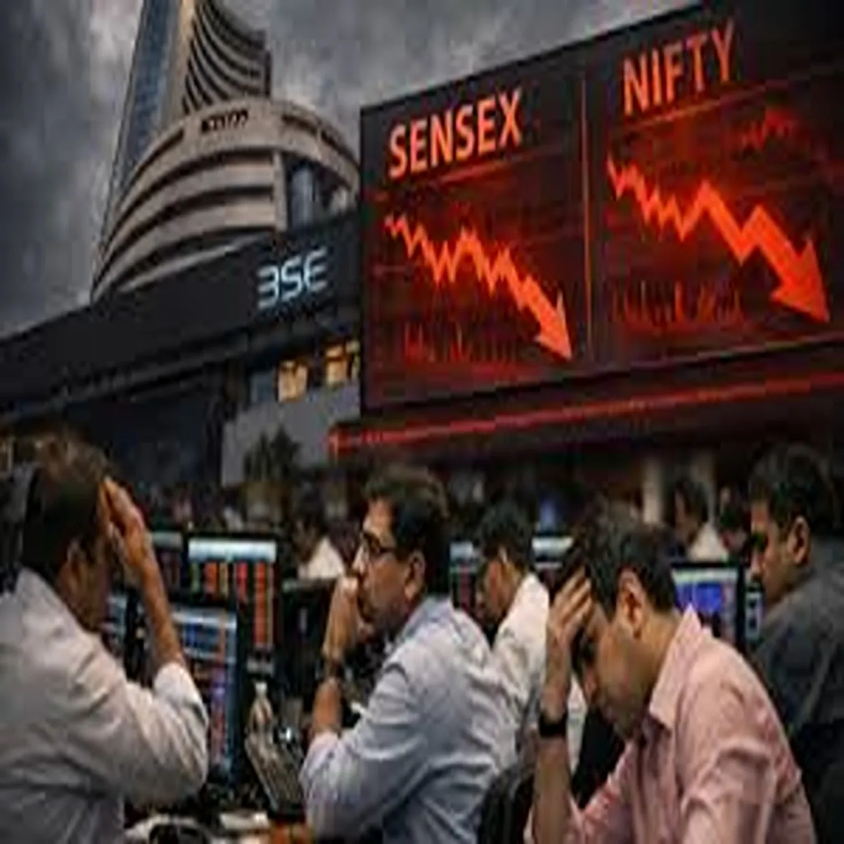 Stockmarket indian benchmarks slide amid sector