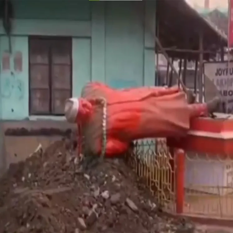 Nehru bust vandalism assam cachar