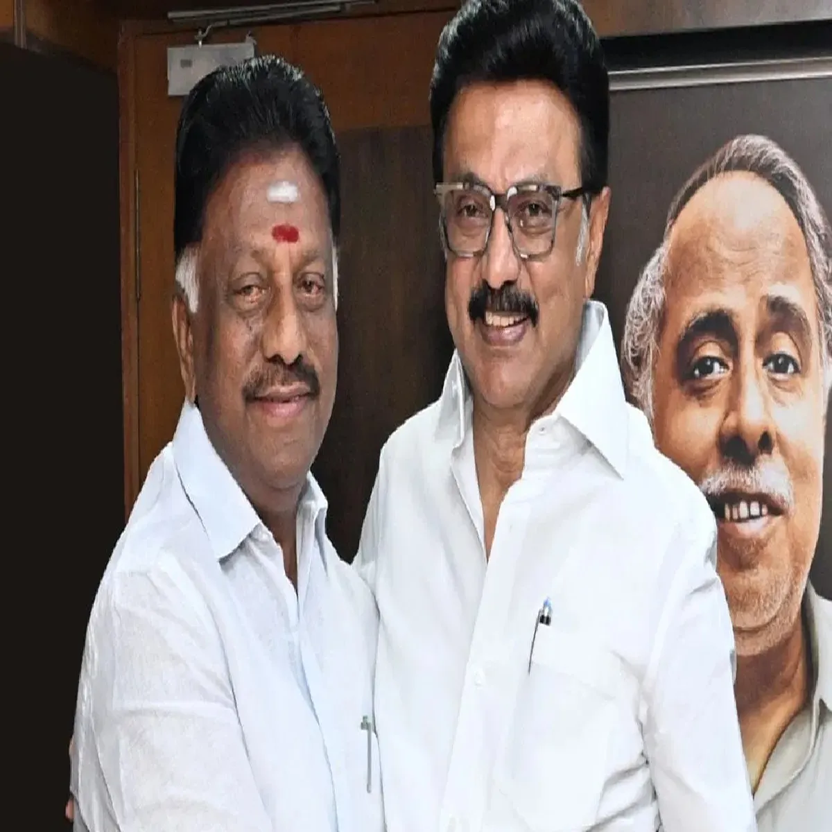 Politicalrealignment ops joins dmk bjp flags