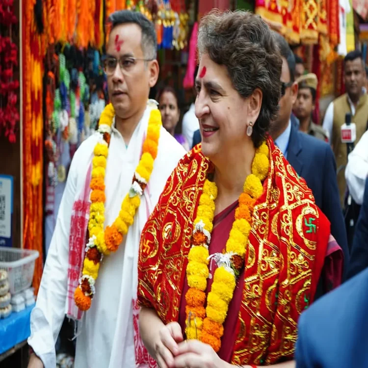 Priyanka gandhi assam cm row