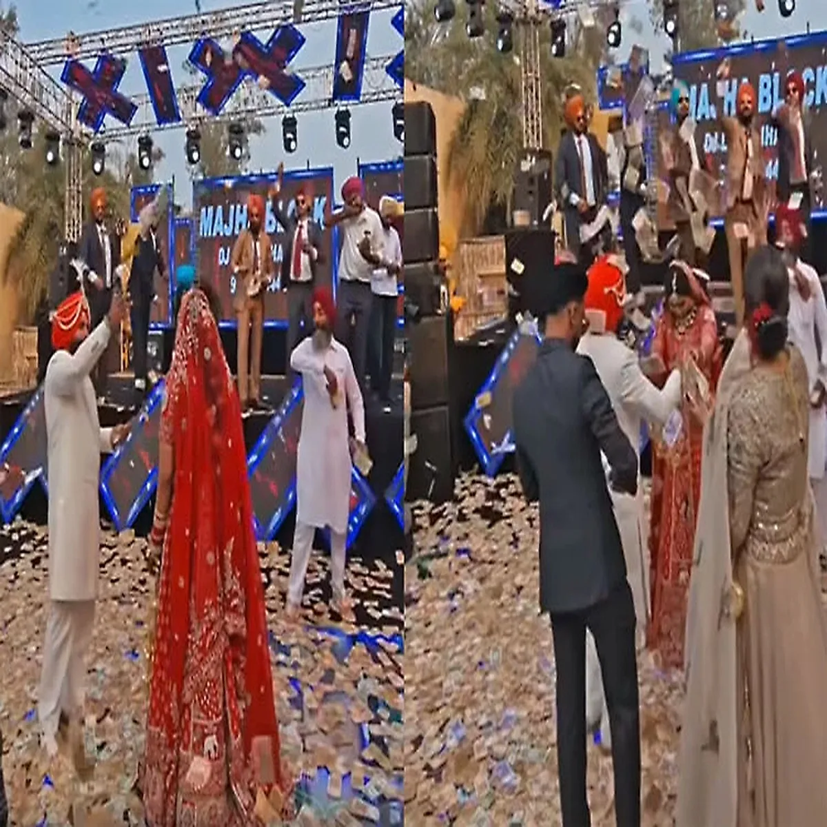 Wedding cash shower punjab ceremony sparks