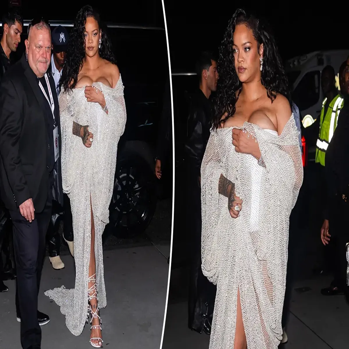 Fashion rihanna handles minor wardrobe slip