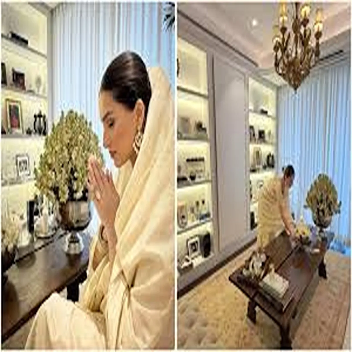 Homedecor tara sutaria showcases elegant first