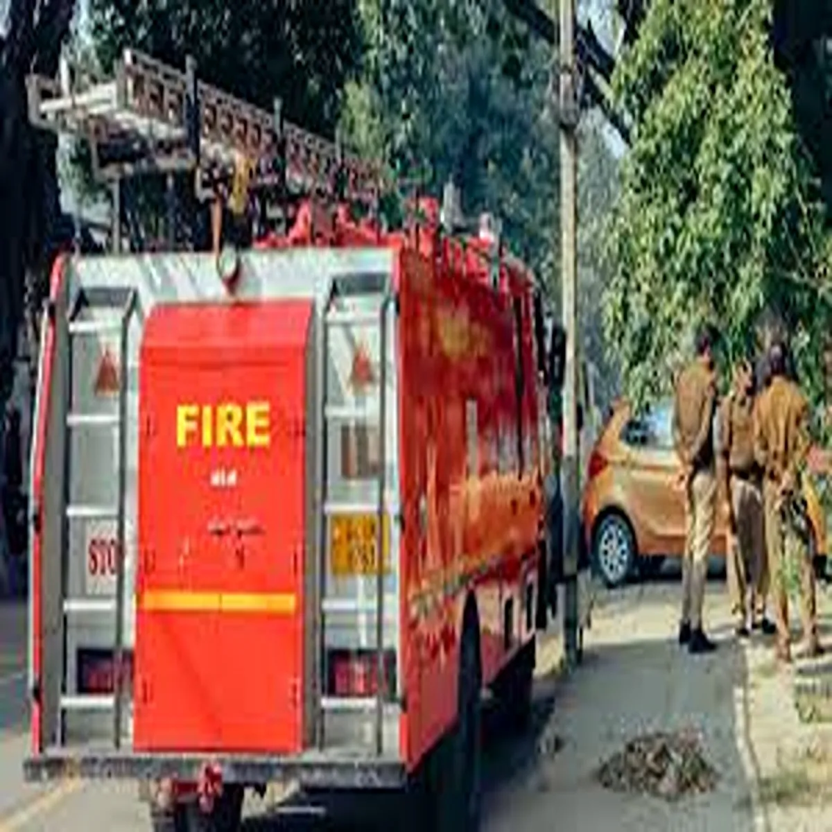 Explosion radiator blast triggers major fire