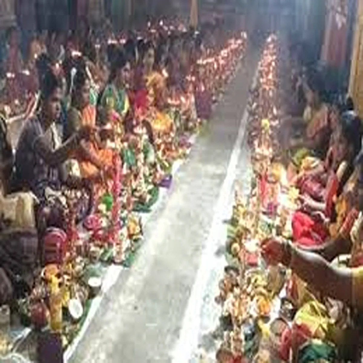 Templefestival thiruvilakku puja observed mayiladuthurai village