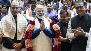 Tradedeal - – - nda - lawmakers - felicitate - prime - minister - modi