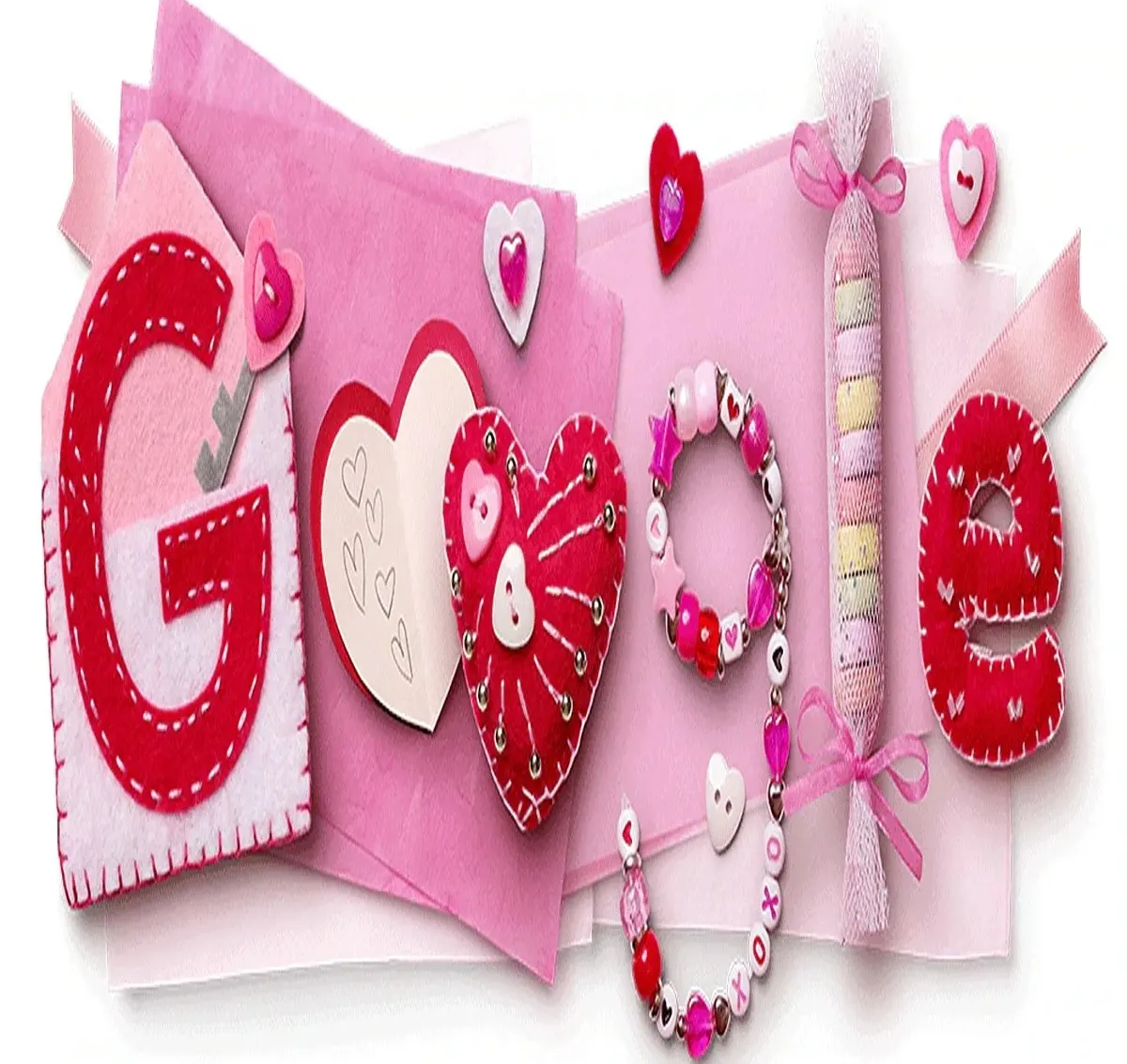 Valentinesday google doodle honors handmade expressions