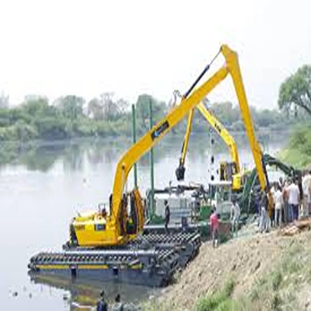 Infrastructure delhi deploys amphibious excavators upgrade