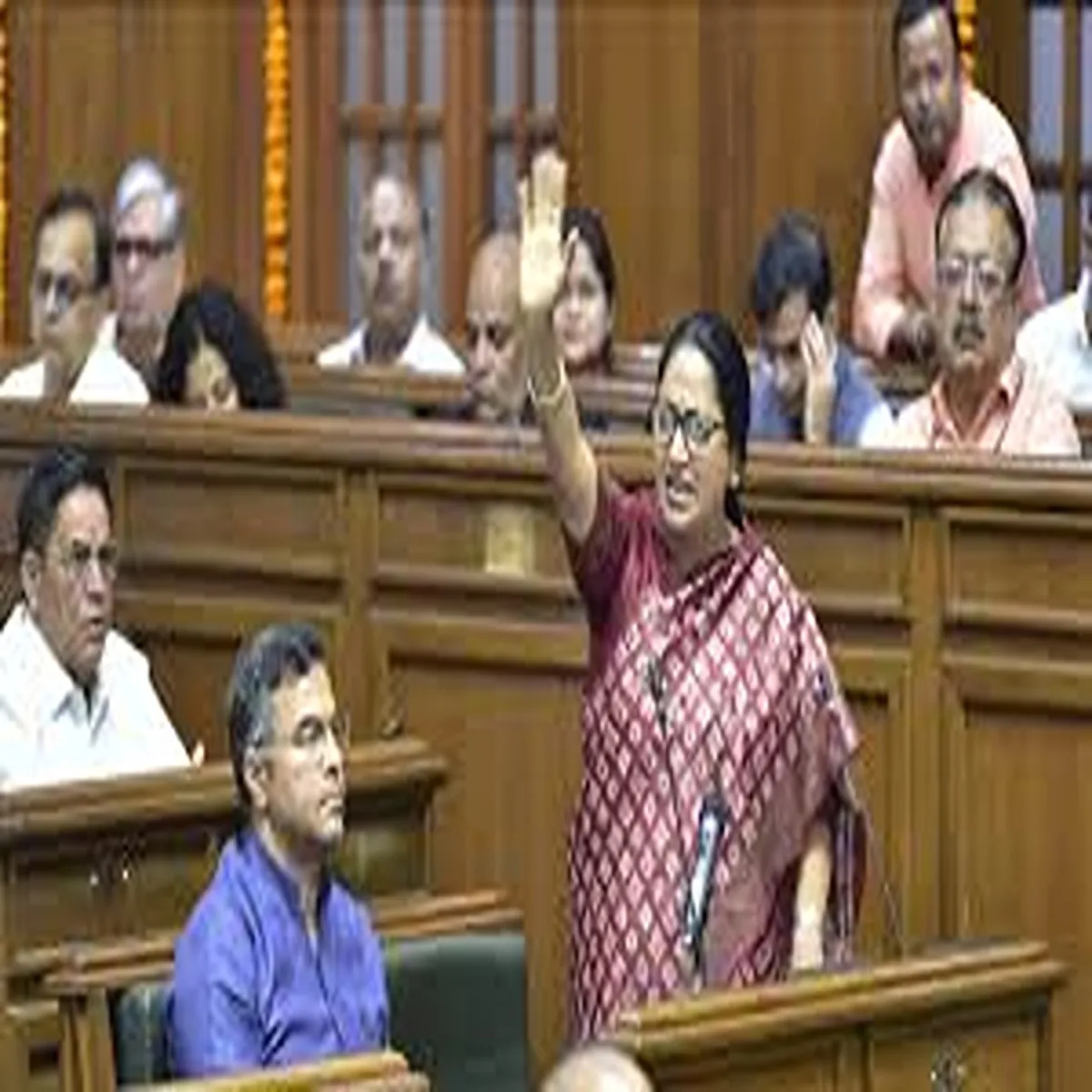 Budget delhi opposition questions transparency lakh
