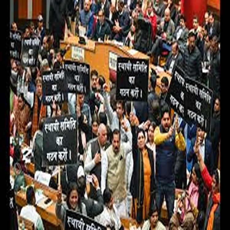 Delhi mcd house clash aap bjp