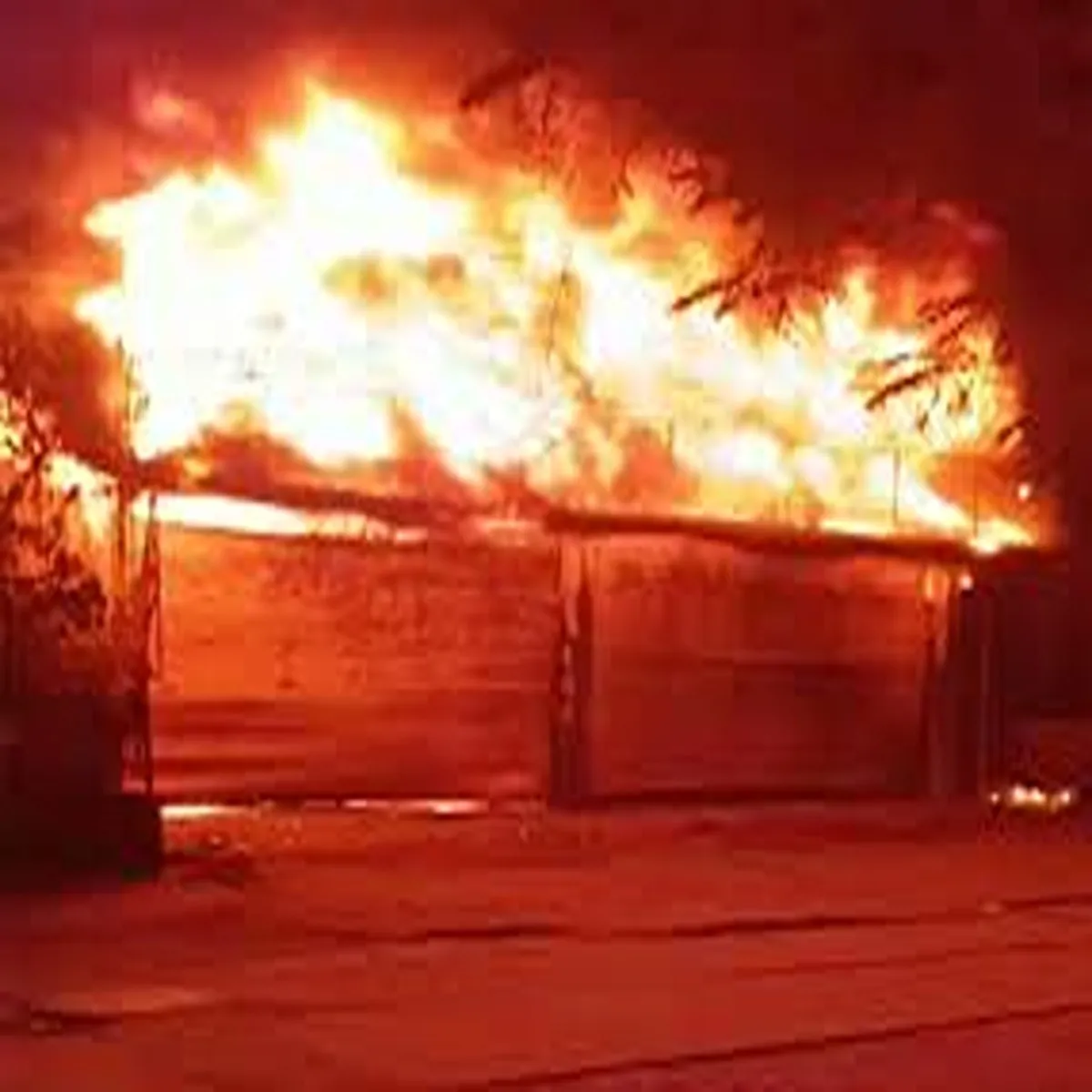 Fireincident early morning blaze damages tyre