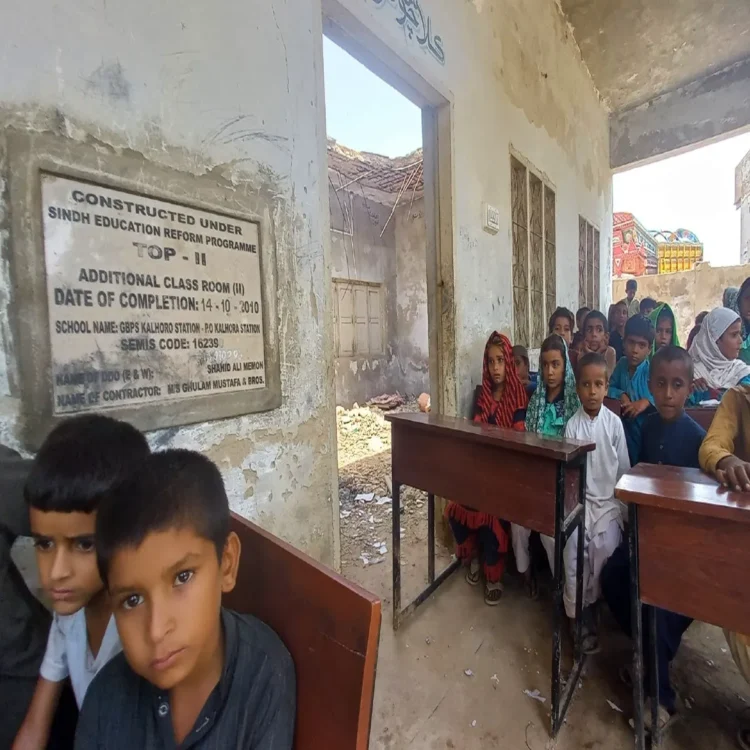 Education sindh flood schools repair delay