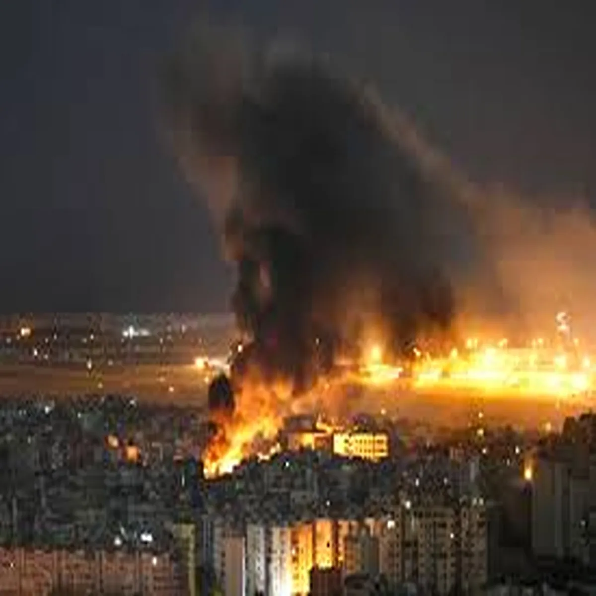 Israel airstrike beirut targets hezbollah aerial