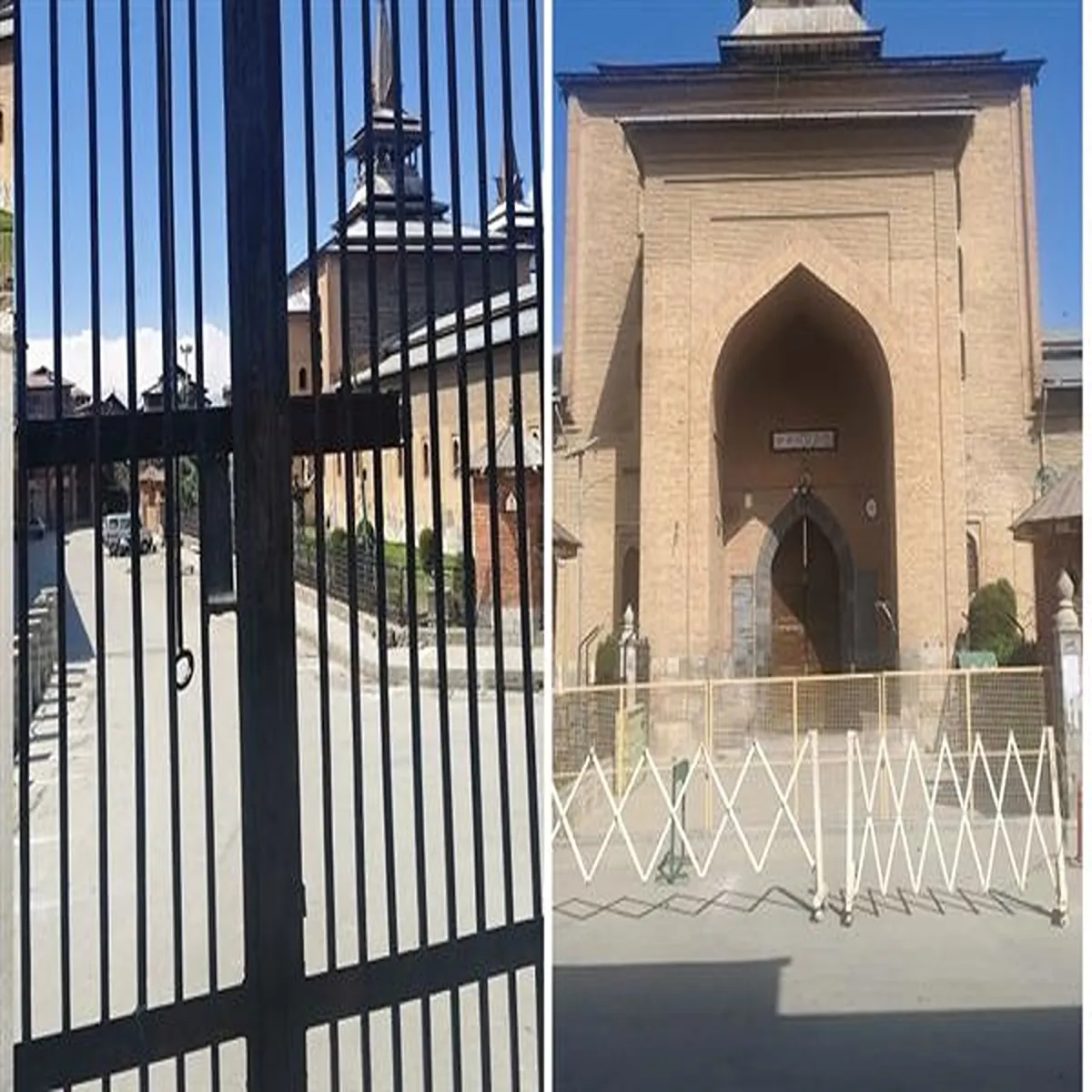 Kashmir jamia masjid closed jumat vida