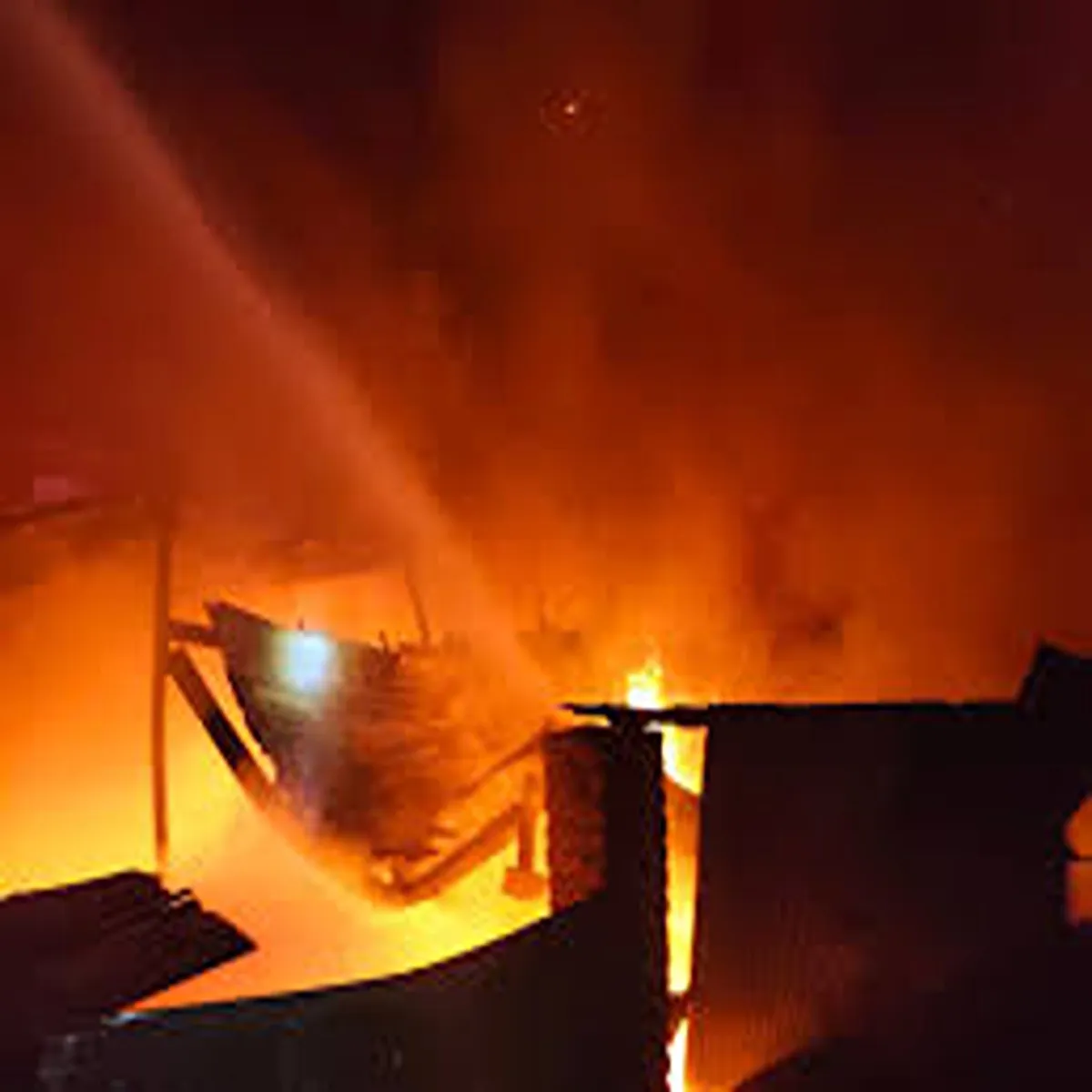 Fireincident late night blaze damages furniture