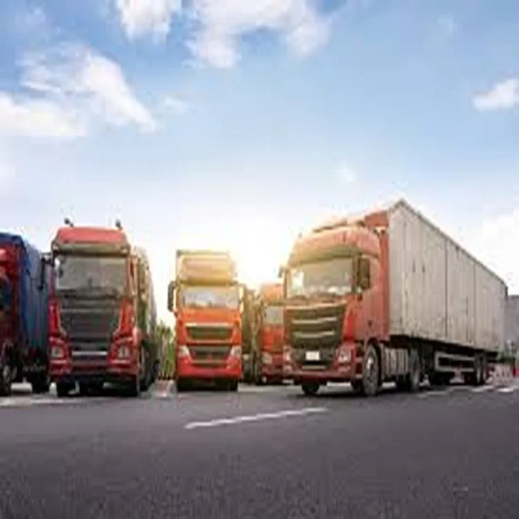 Logistics truck drivers highway life