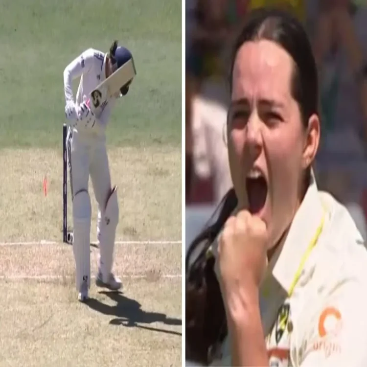 Lucy hamilton first test wicket india