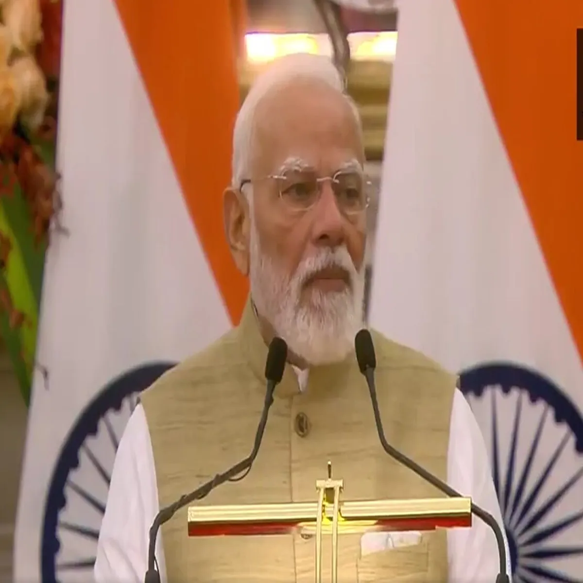 Geopolitics modi flags west asia conflict