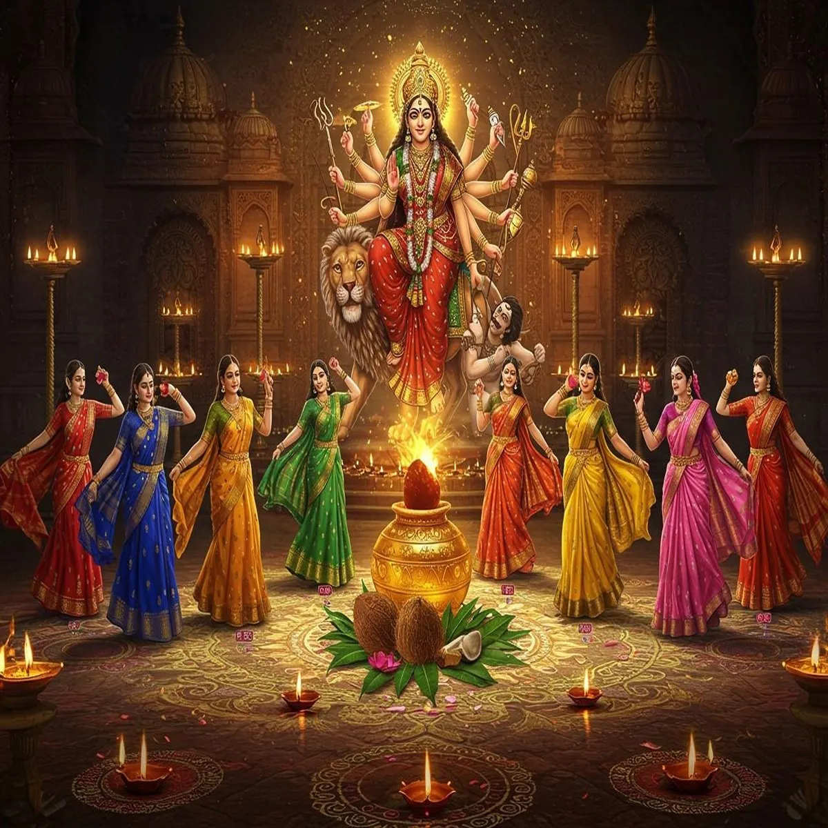 Navratri devotees across india mark festival