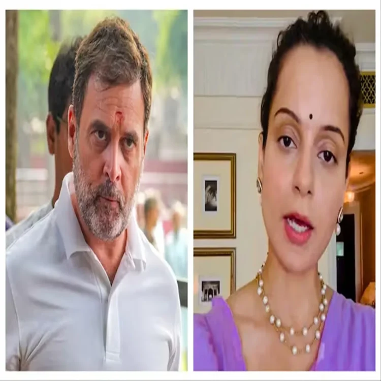 Opposition targets kangana rahul gandhi