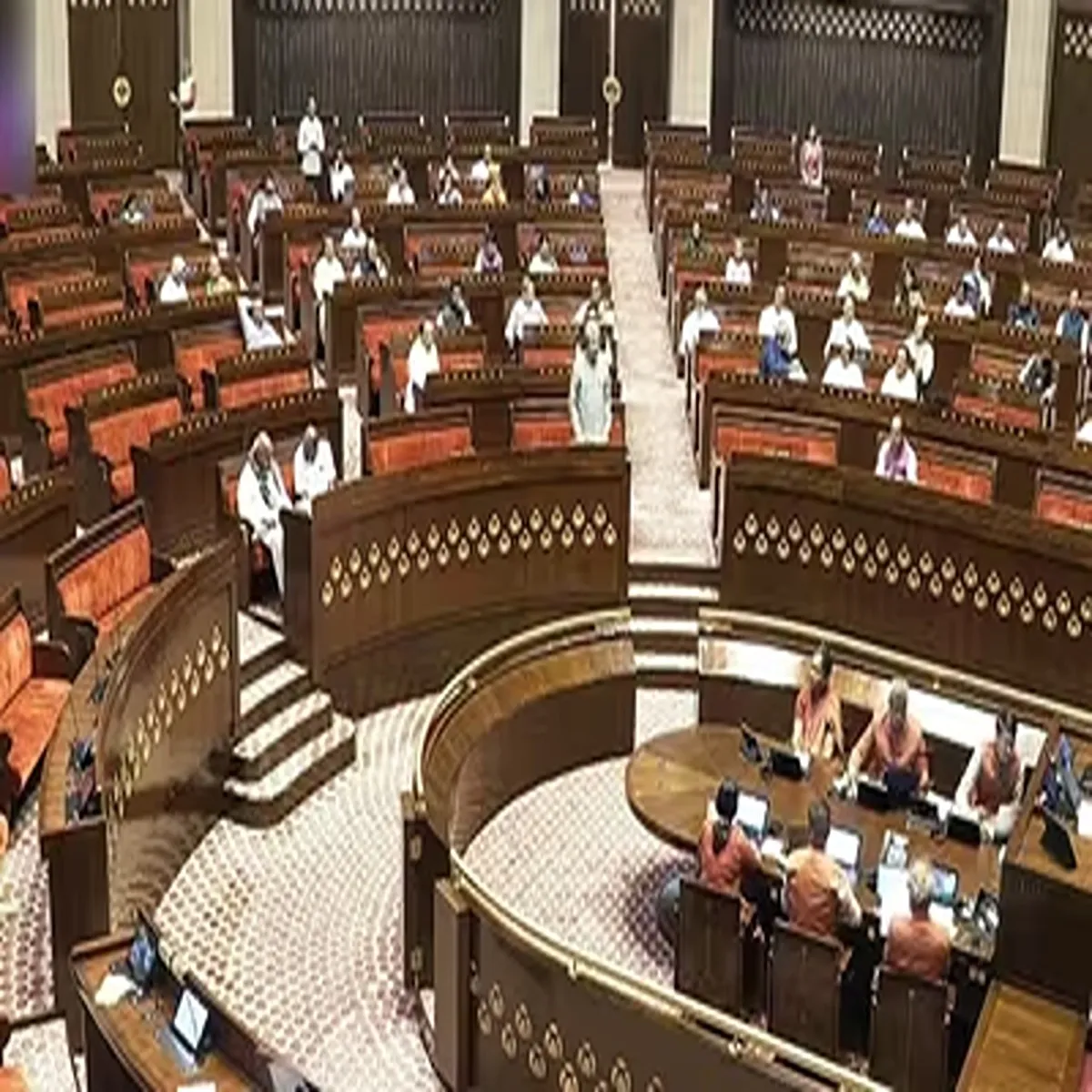 Rajyasabhaelection voting underway upper house seats