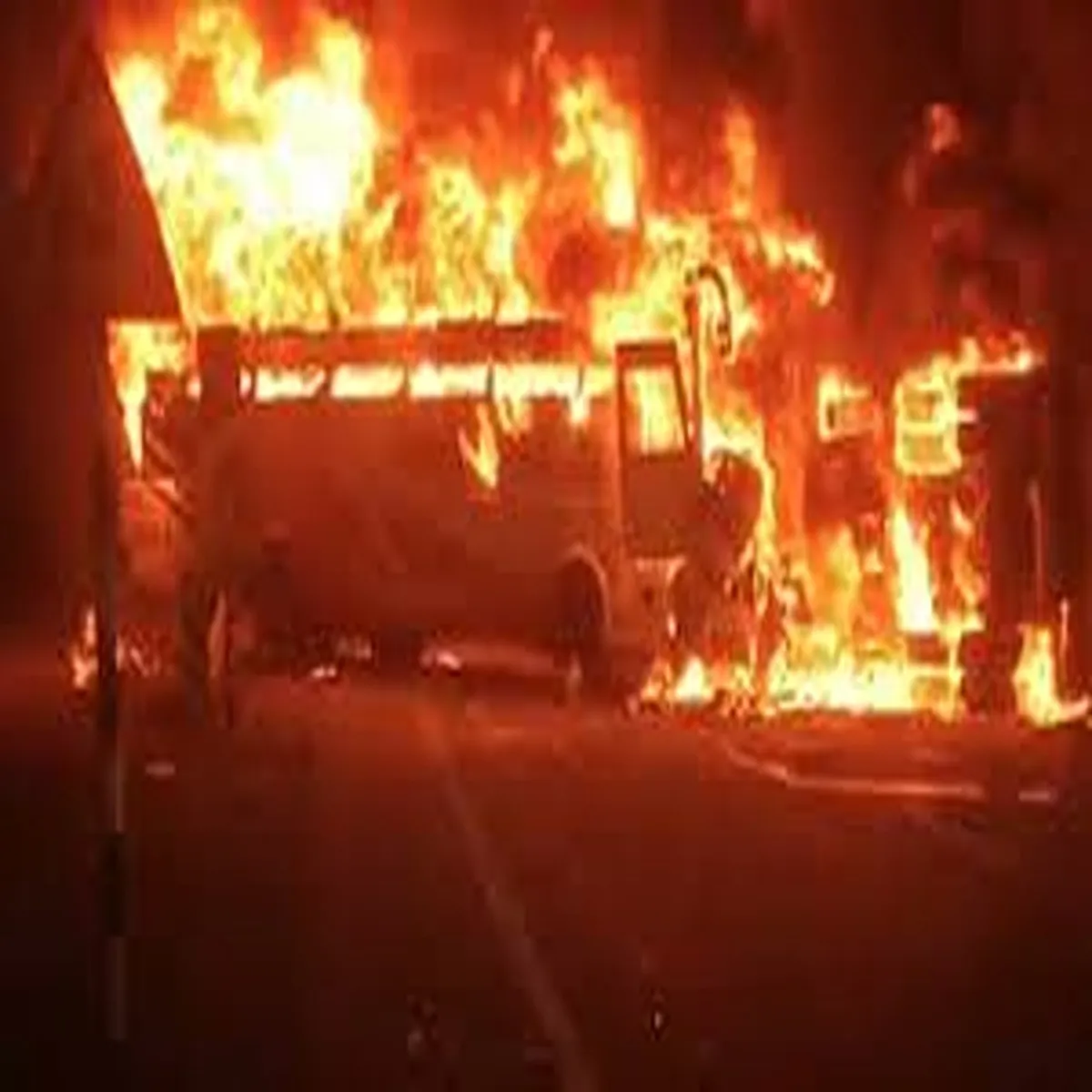 Roadaccident eight dead after bus lorry