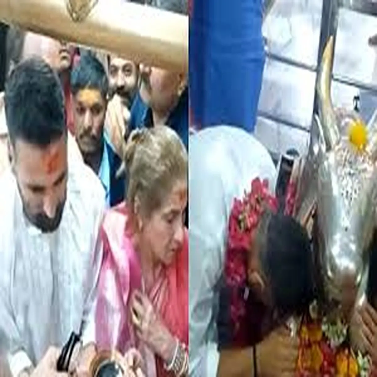 Entertainment akshay kumar offers prayers ujjain