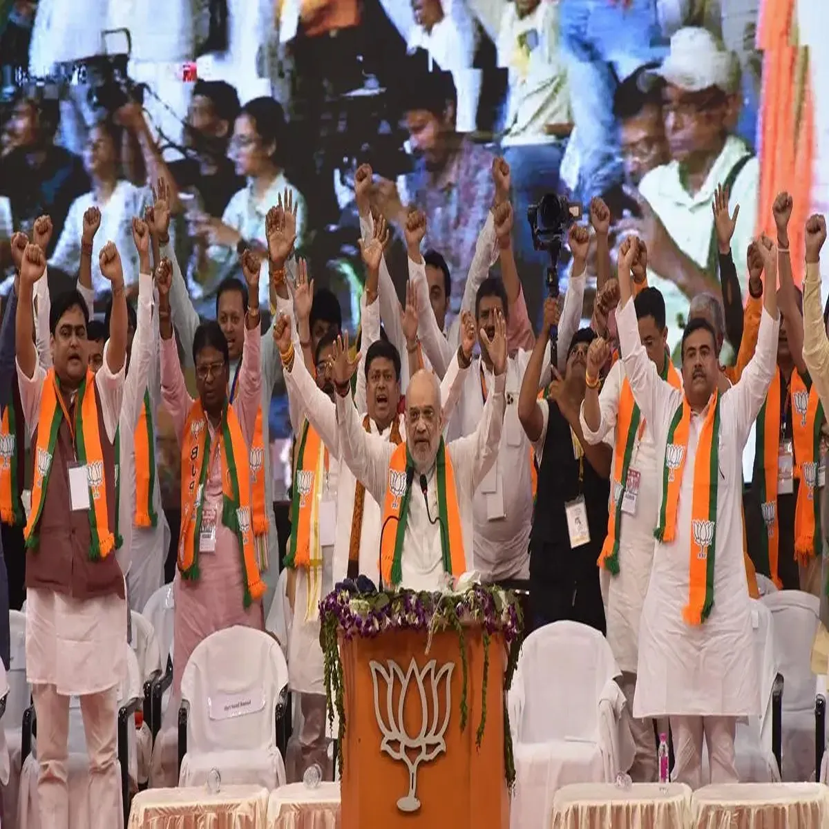 Politics bjp pushes development agenda bengal