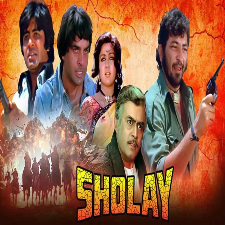 Cinema sholay scene tv adaptation