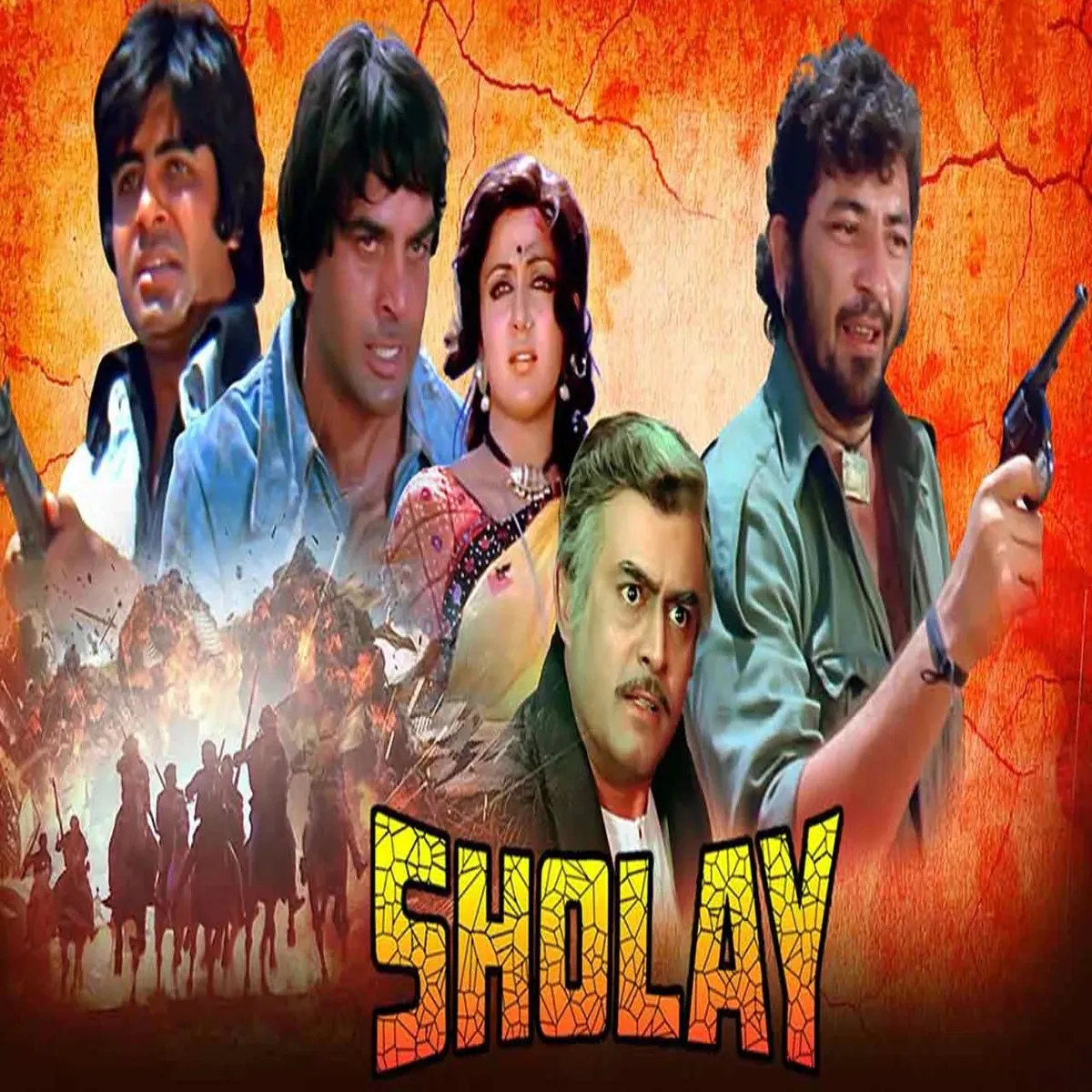 Cinema television drama revisits iconic sholay