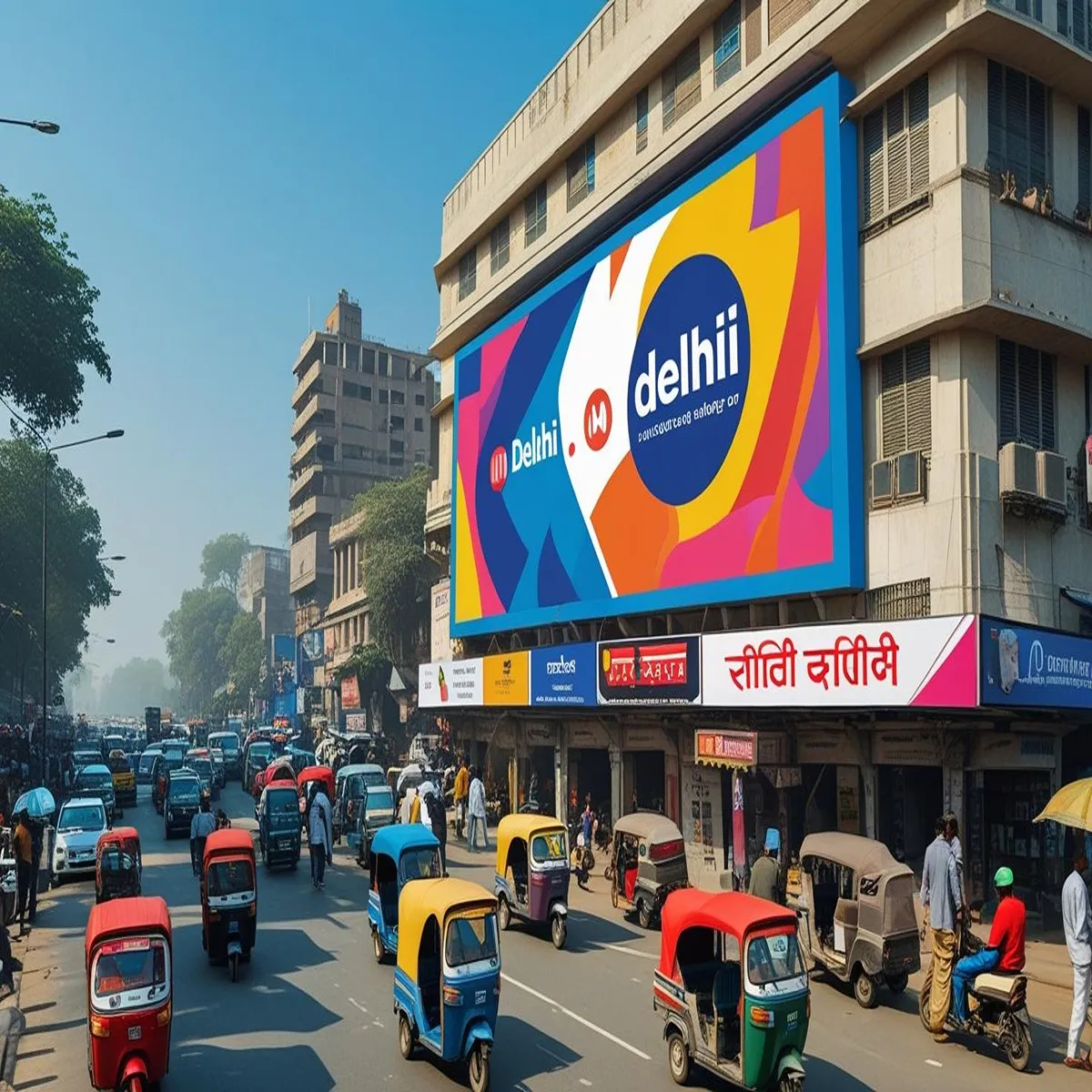 Infrastructure delhi advertising poles raise safety