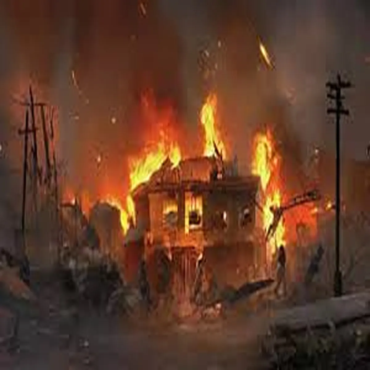 Fireincident elderly man dies brother hurt