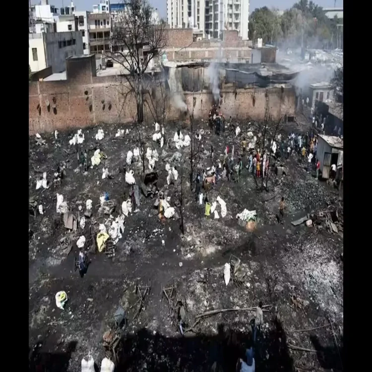 Delhi slum fire up tent facility blaze