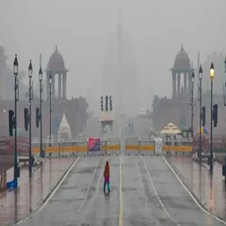 Delhi temperature rise after rain