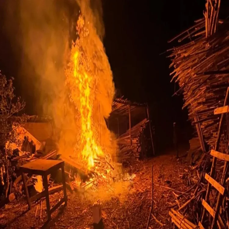 Diva timber yard fire