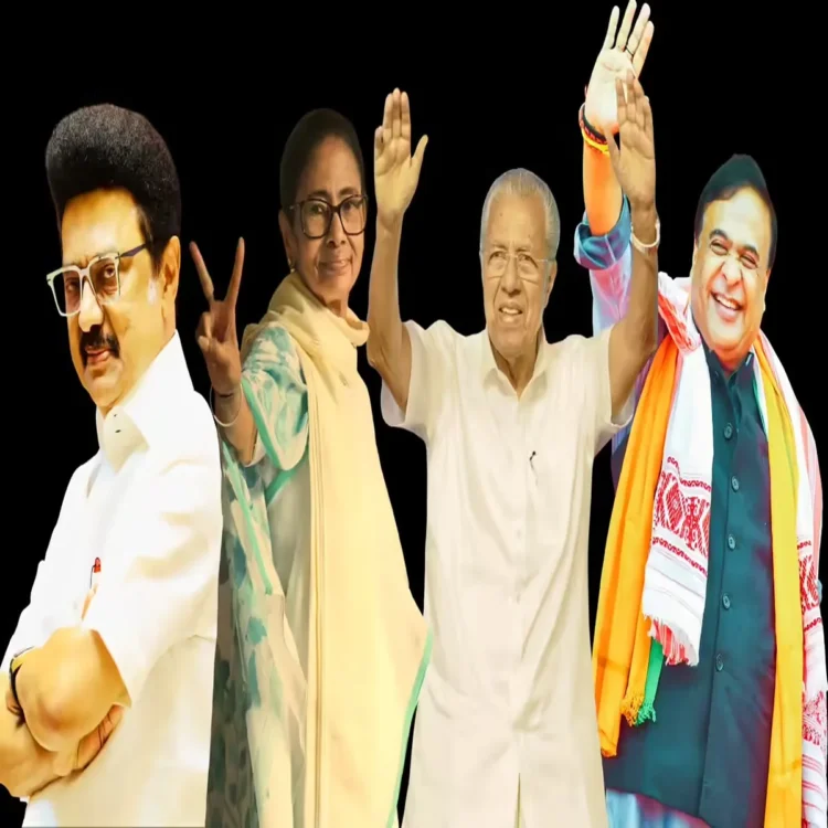 Exit polls cautious political reactions
