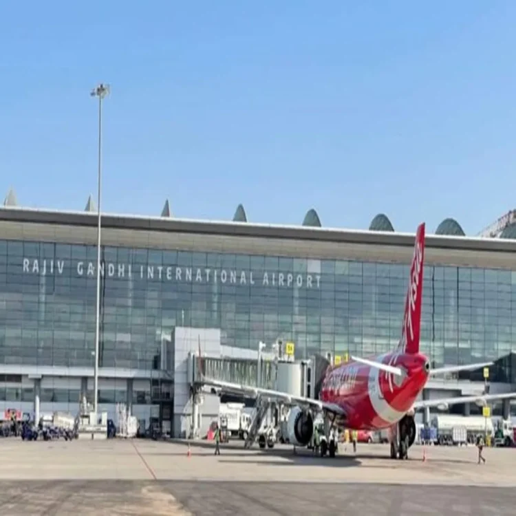 Hyderabad airport panel injury