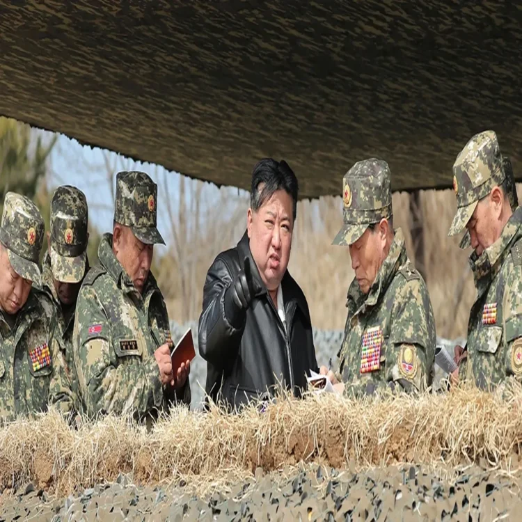 Kim jong un artillery drill holiday