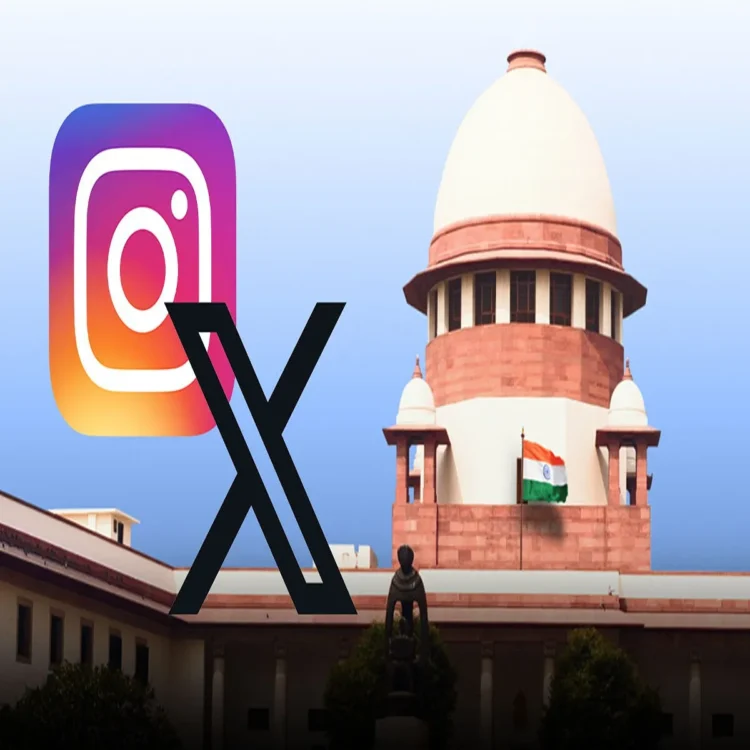 Legal action block social posts