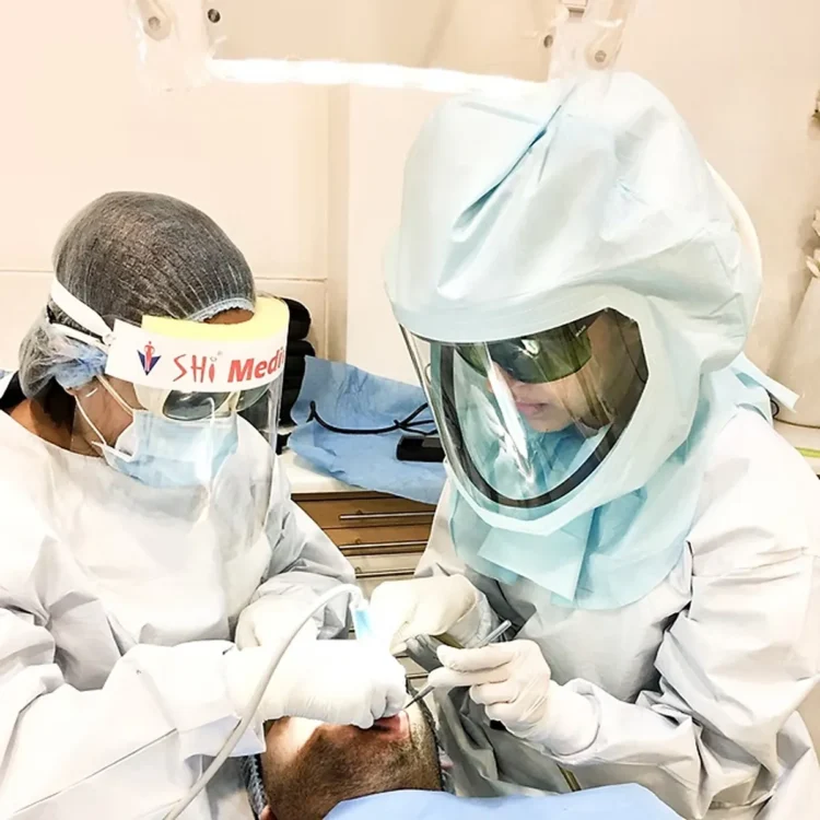 Medical innovation laser endoscopy denture removal