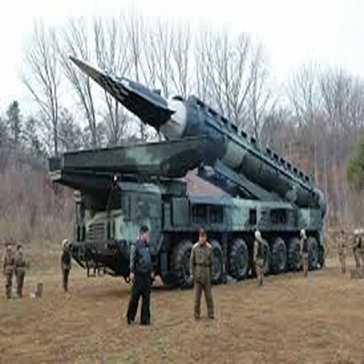 North korea cluster missile test
